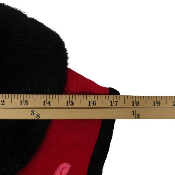 Lisa International Button Front Vest L Cat Purse Faux Fur Detachable Collar - Picture 4 of 16